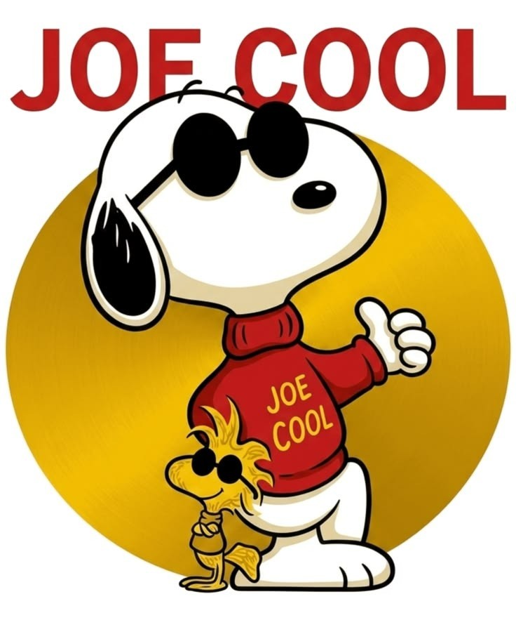 Joe Cool Snoopy Sticker Decal Car Truck Wall Mirror Phone Tumbler Bumper Window