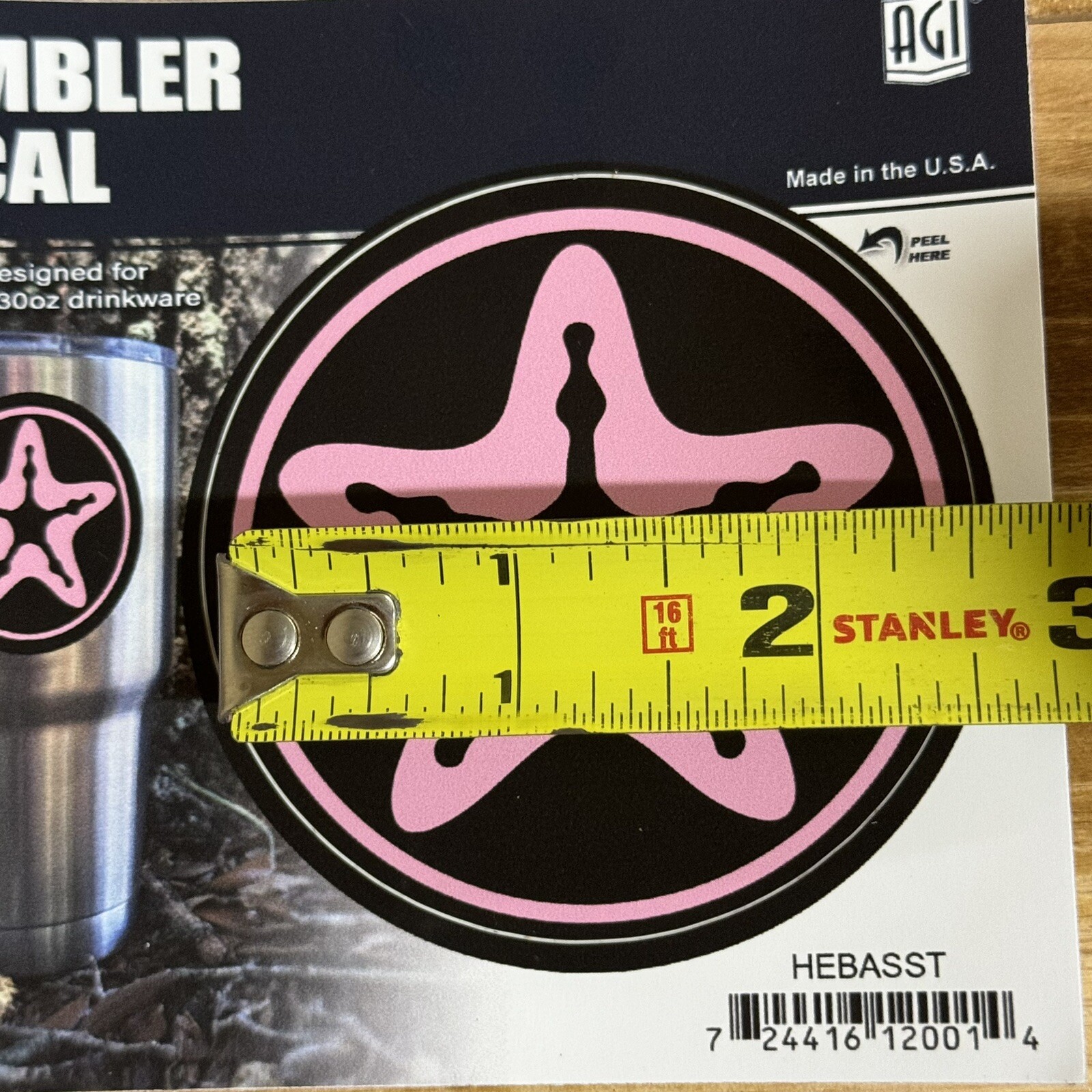 Star Fish Sea Dollar Sticker Tumbler Decal Pink Gift Beach Water Salt Life