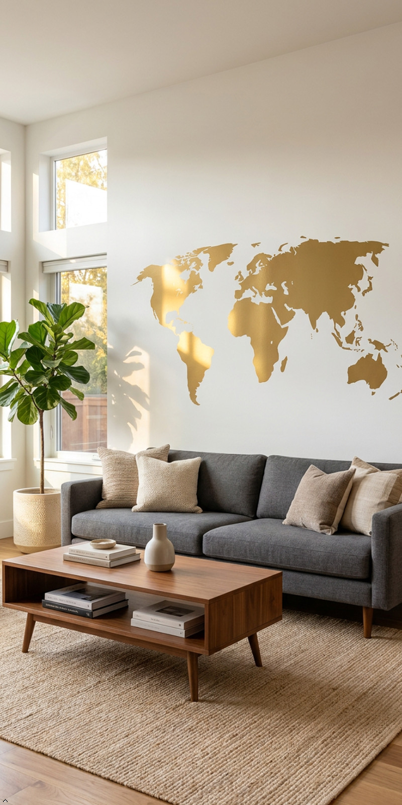 World Map Travel Office Bedroom Living Wall Sticker Graphic Vinyl Home Kid décor