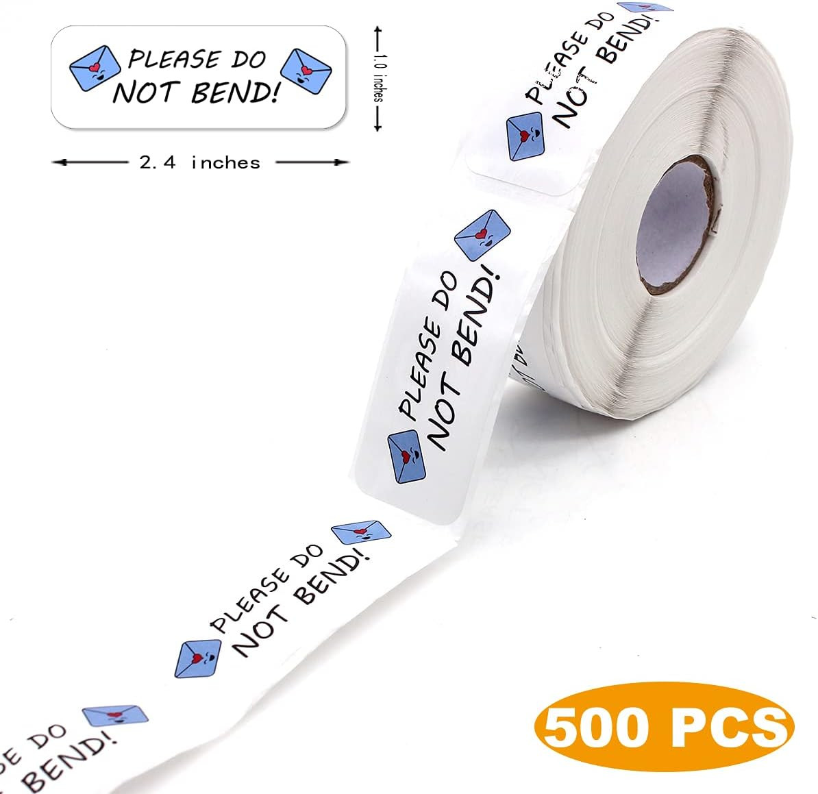1.5 Inch Please Do Not Bend Sticker,Mail Sticker,Thank Yo