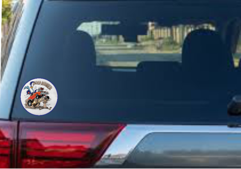 Roadrunner and Coyote – 4" Vinyl Decal Car Truck Trailer Cooler Laptop Board Bar