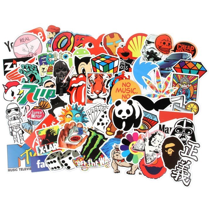 100PCS Waterproof Vinyl Decal Pack Random Cute Aesthetic Stickers