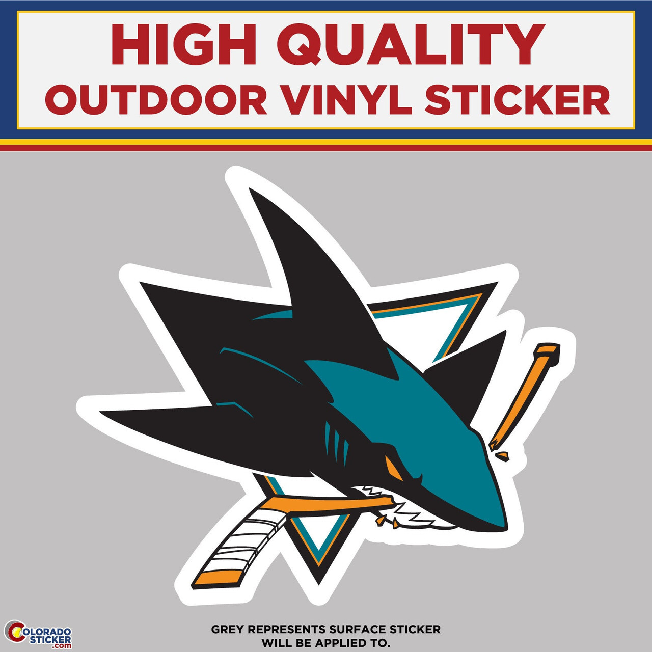 San Jose Sharks, High Quality Vinyl Stickers