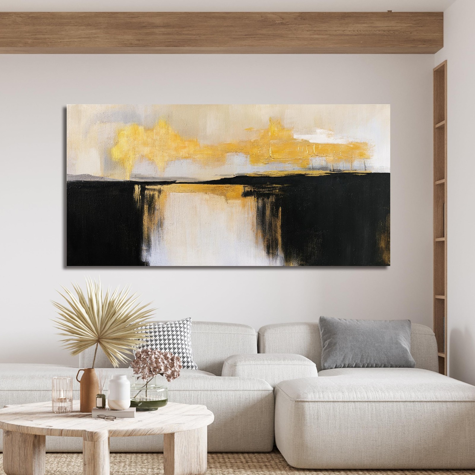 Canvas Wall Art Decor Large Wall Art Pictures For Living Room Black and Gold …