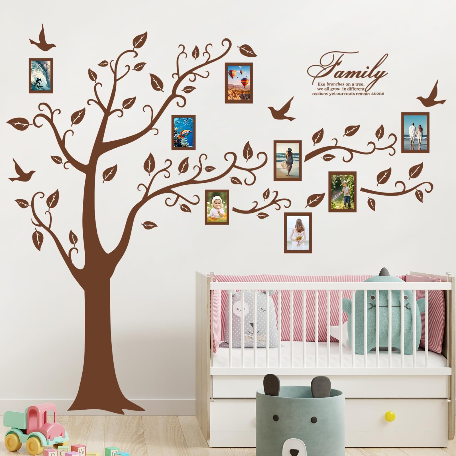 Love Family Tree Wall Decor Picture Frame Collage Removable 3D DIY Acrylic…
