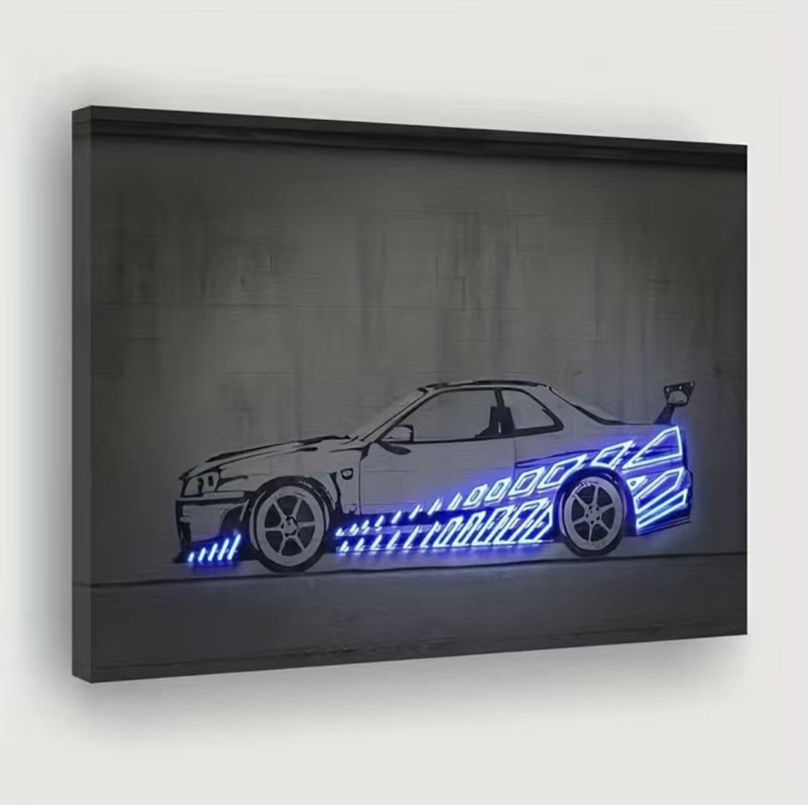 1 pc Nissan Skyline Neon Poster