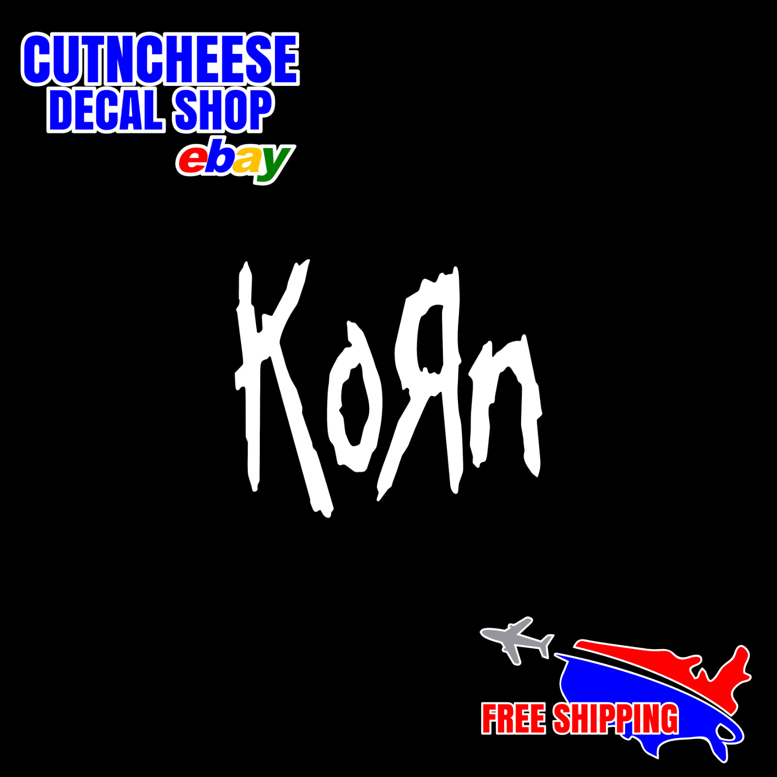 Korn Sticker Custom Cut Vinyl Decal