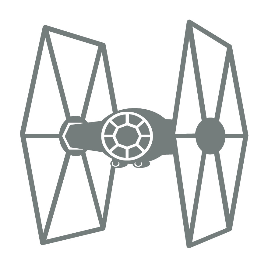 Star Wars Empire Tie Fighter Die Cut Vinyl Multiple Colors Decal Made USA