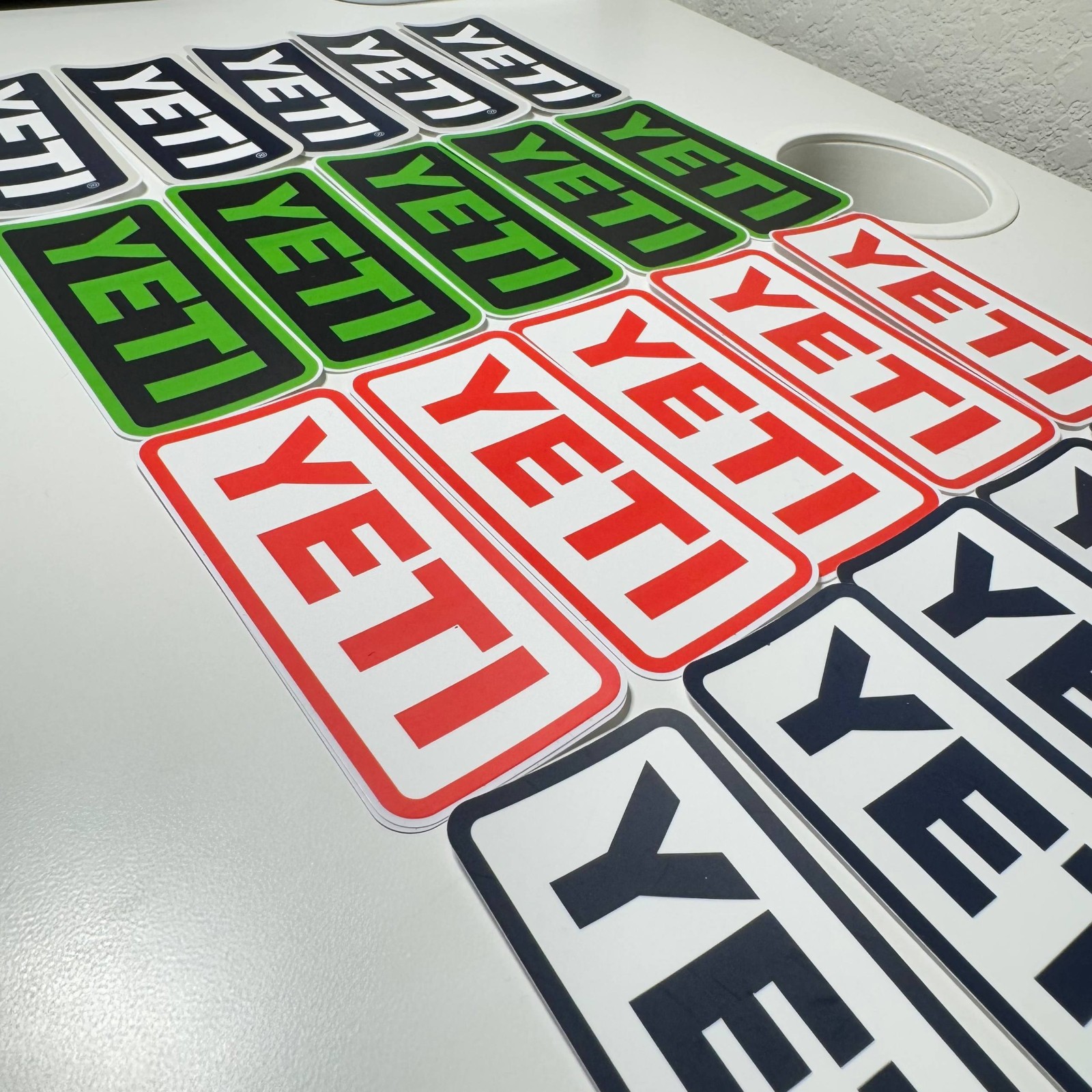Yeti Sticker Lot of 20 – Green, Red, White, Navy ALL 20 INCLUDED