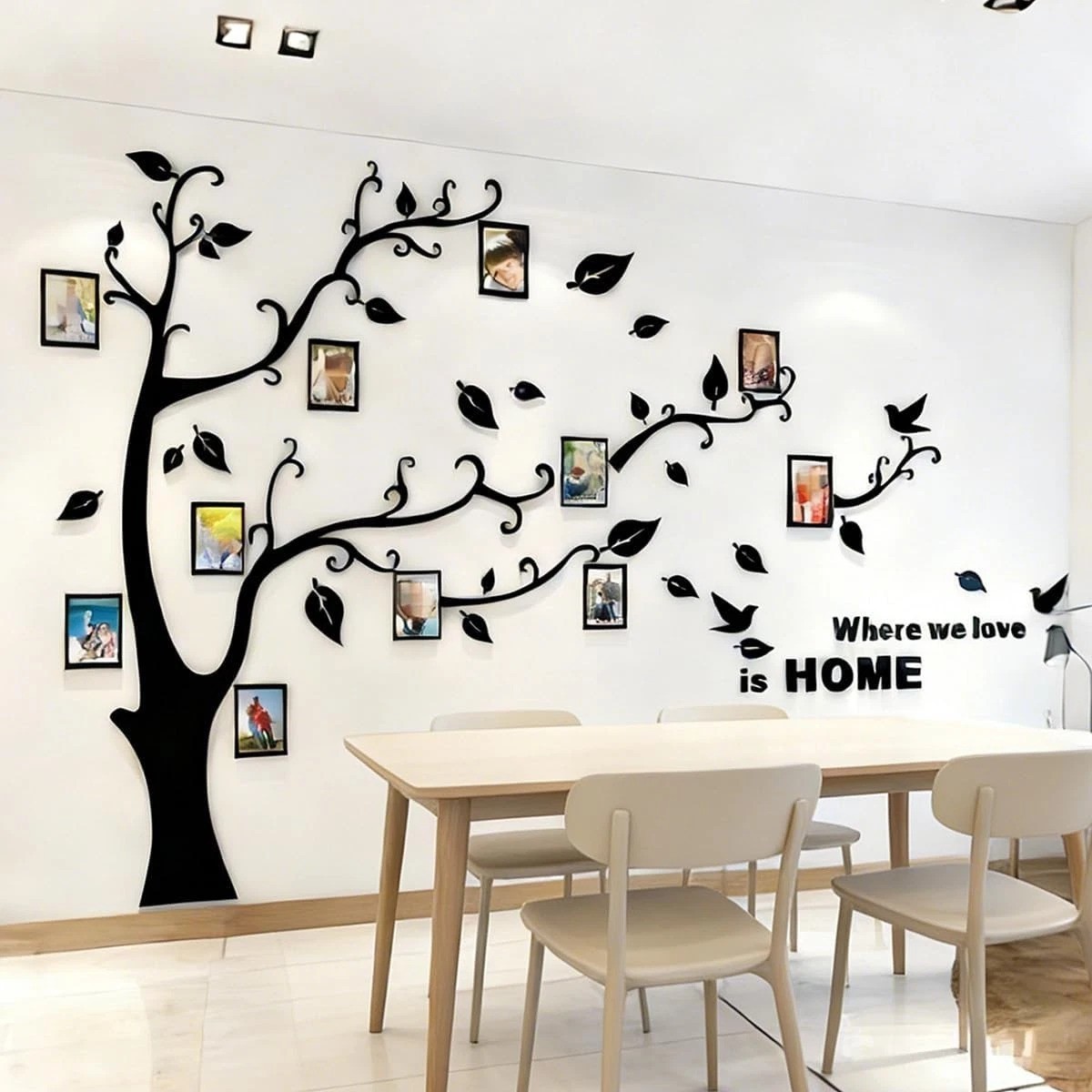 Create Your Own Art with 3D Tree Wall Decals – DIY Family Collage Decor