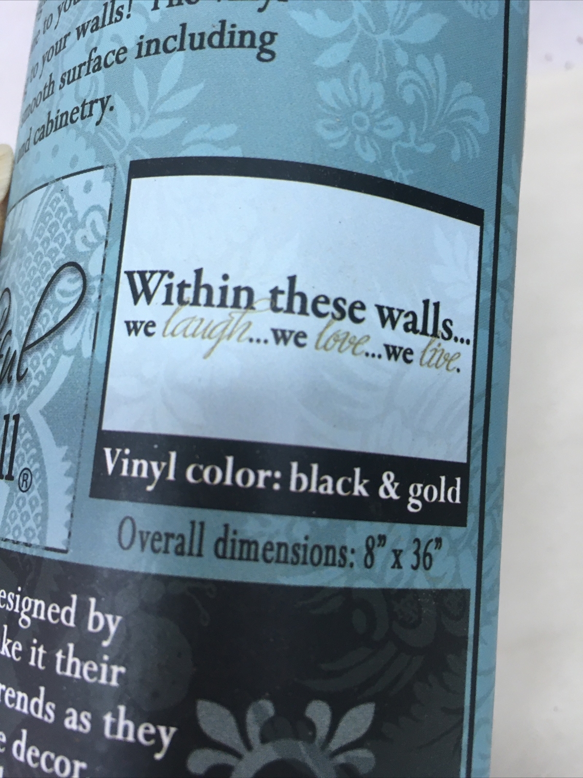 DCWV Designer Wall Lettering 'Within These Walls' 36" x 8"