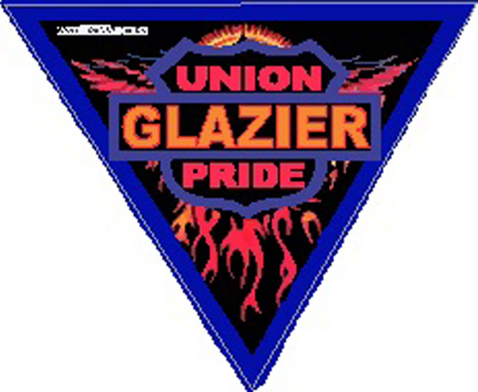 Triangle glazier sticker union pride CGLZ-2