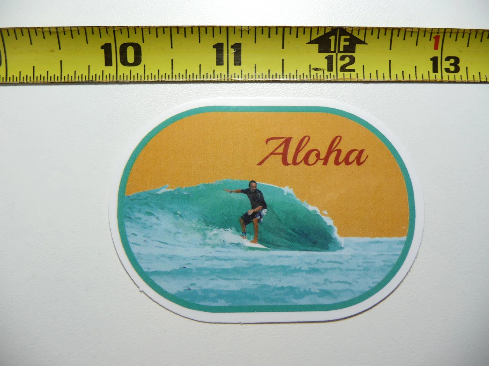 HAWAII ALOHA SURF SURFING BIG WAVE SMALL STICKER DECAL BEACH VACATION PARADISE