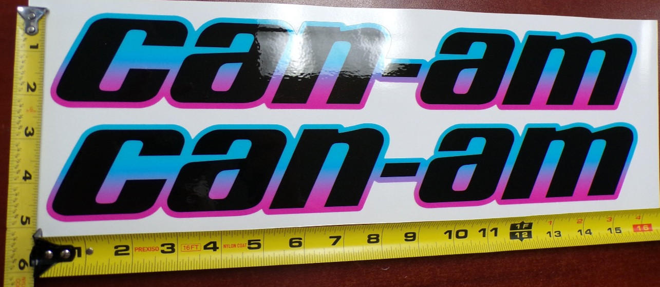 CAN-AM MAVERICK X3 R GRAPHIC DECAL STICKER USA MADE BLUE PINK GRADIENT THICK