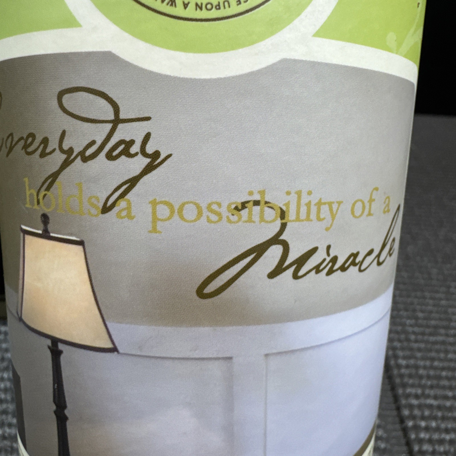 Wall Lettering Designer Vinyl “Everyday Holds A Possibility Of A Miracle” 2-Pk