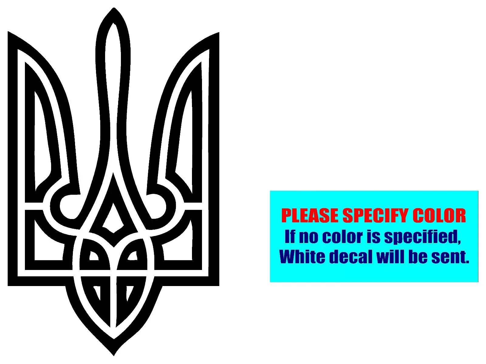 UKRAINE UKRAINIAN FLAG Vinyl Decal Sticker Car Truck Window Bumper Various sizes
