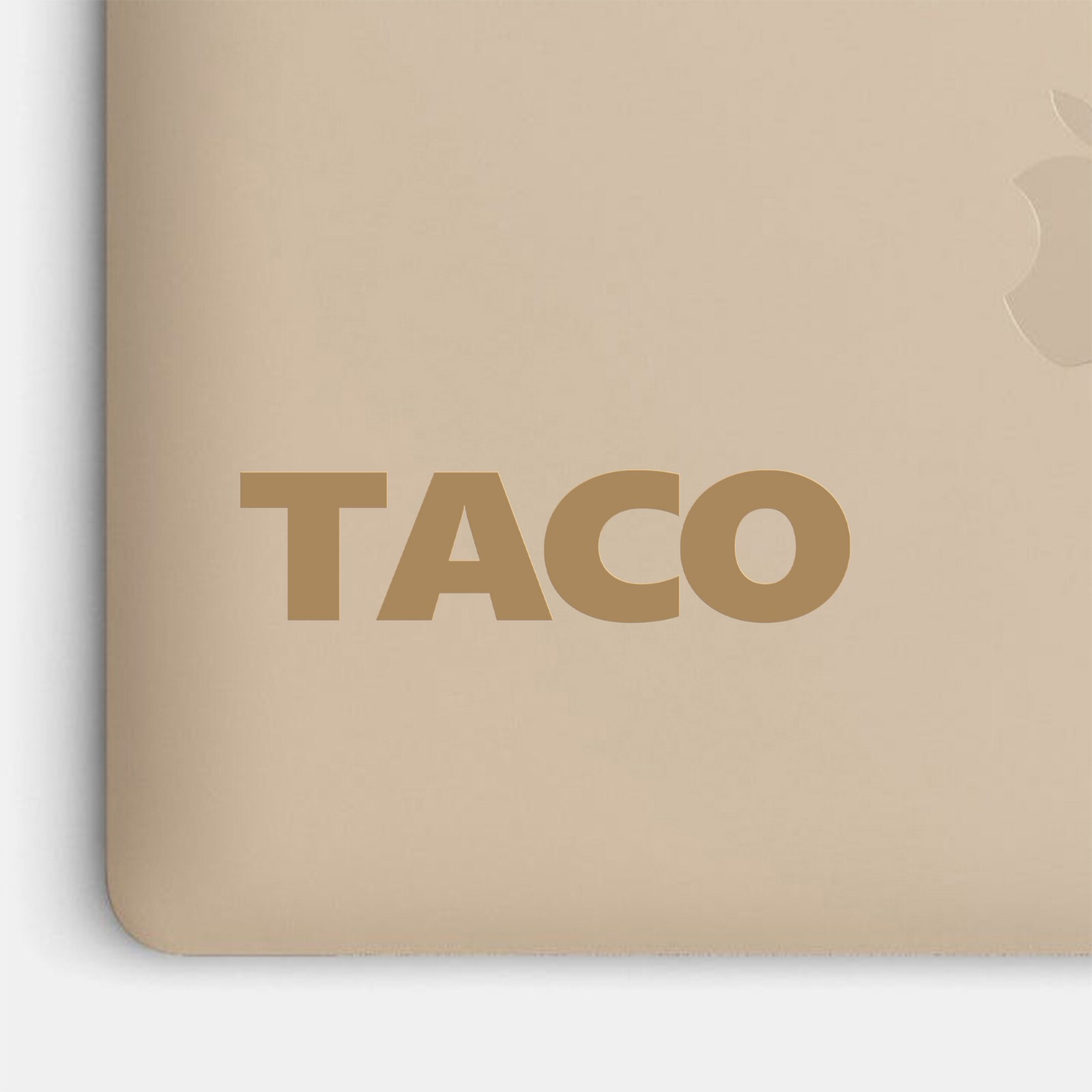 TACO Vinyl Decal Sticker V1 – Always Chickens Out Funny Protest Political Design