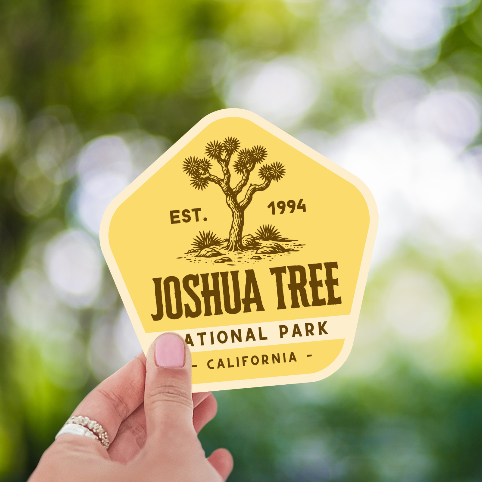 Joshua Tree National Park Sticker Retro California Desert Travel Vinyl Decal