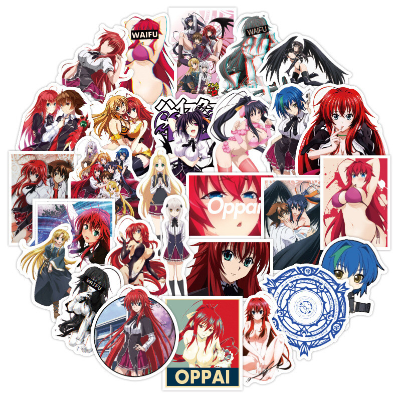 100Pcs High School D×D Sticker for Adults Teens Girls Scrapbooking Water Bottles