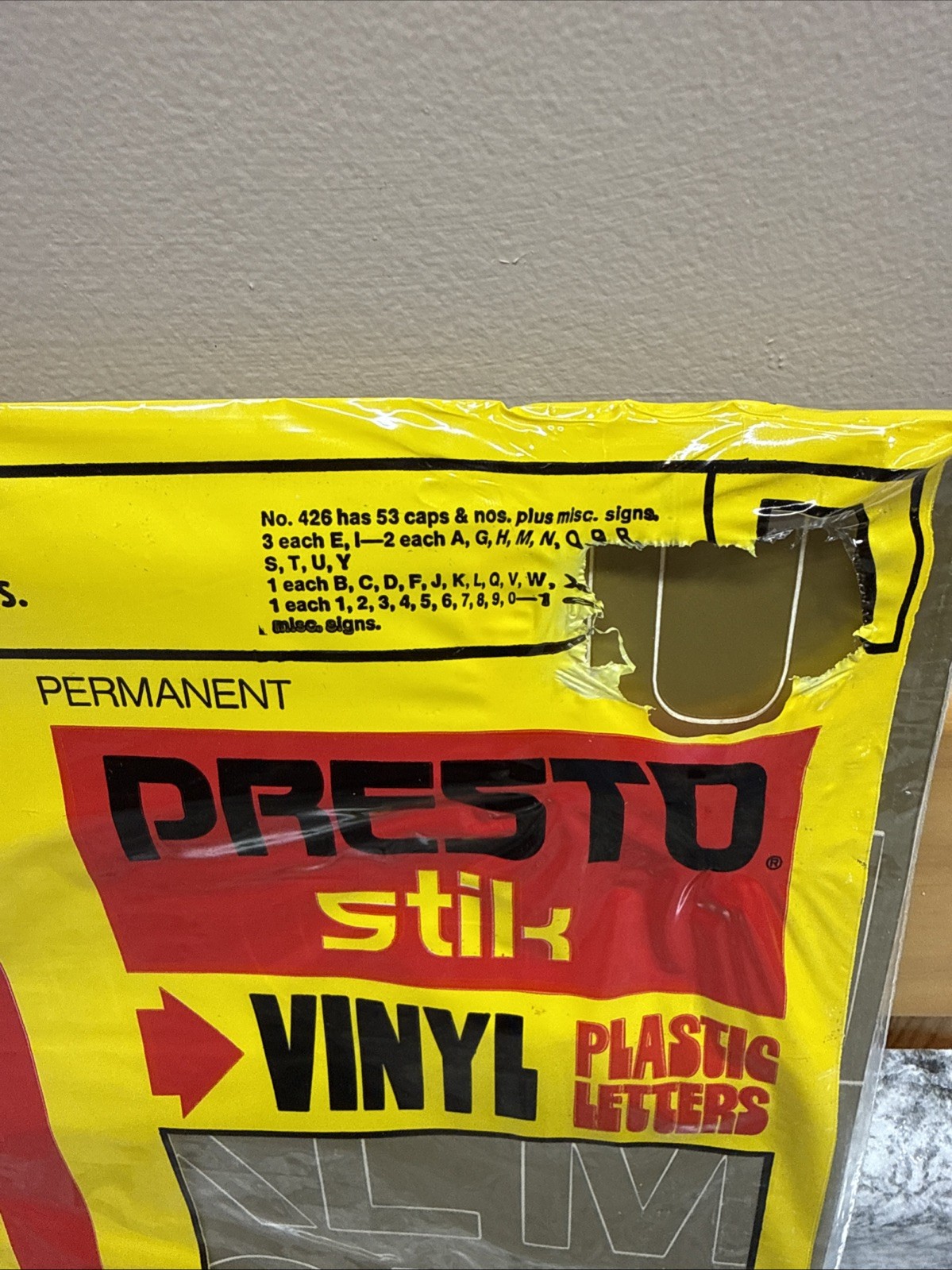 Vintage Presto Stik 2” Vinyl Plastic Letters – Helvetica Lot Of 2 Gold