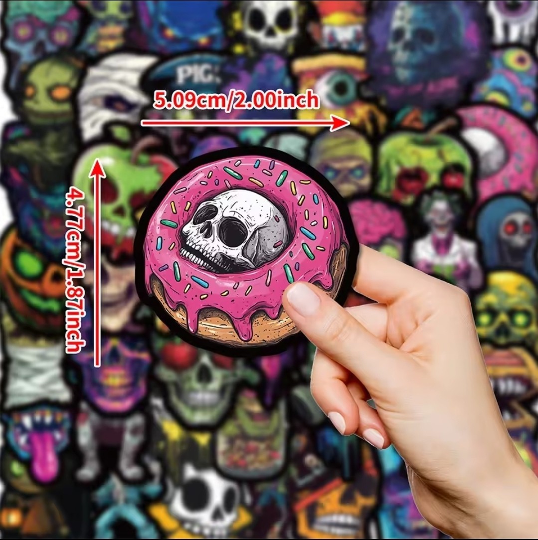 10 pc Cool Horror Sticker Set Collectible Stickers ST14