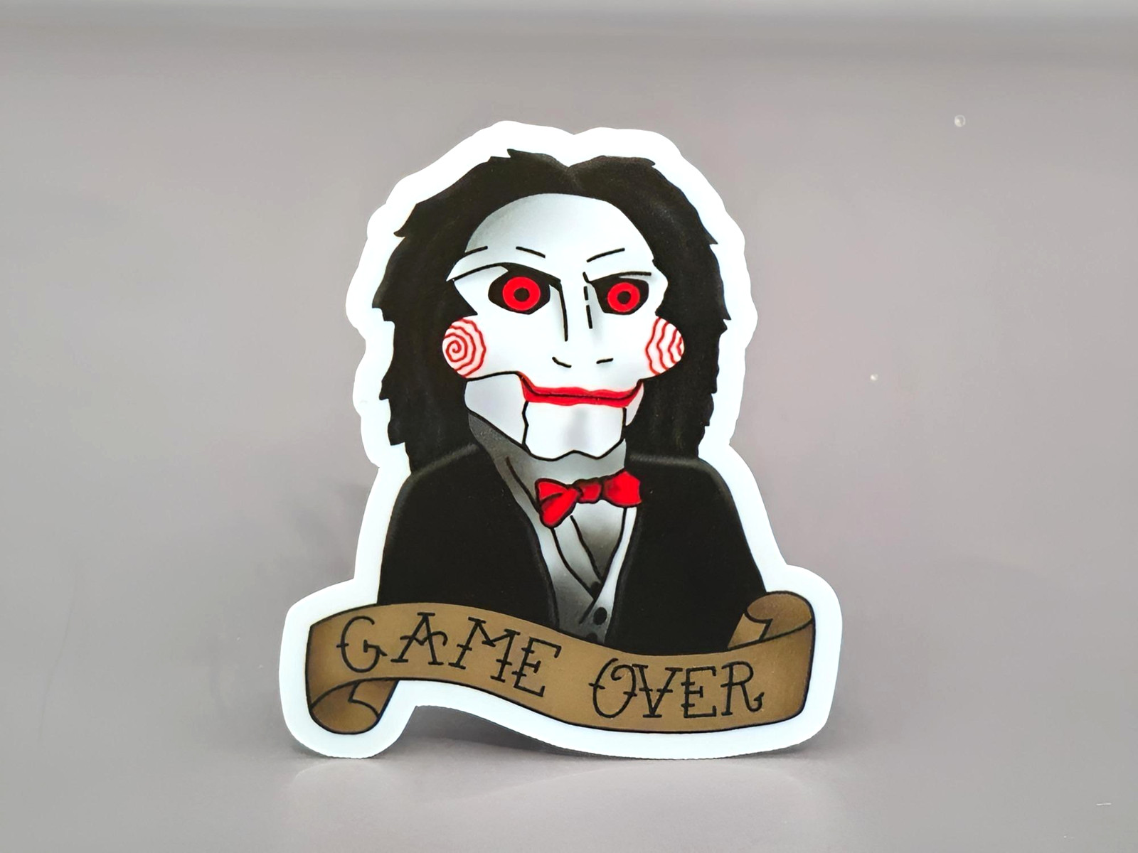 Saw Jigsaw Billy The Puppet Inspired Stickers Horror Movie Game Over Decals