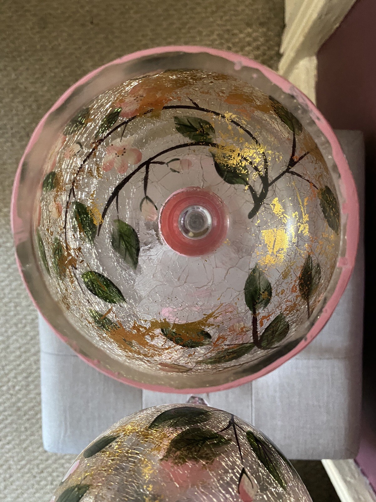 Home Decor Tall Glass Candle Holders Flower Design