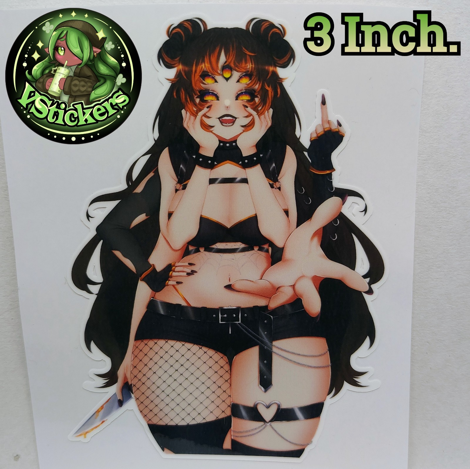[Vtuber][3 Inch.] Crizi Mari Mixed Signals – Water-Resistant Fan Art Sticker!