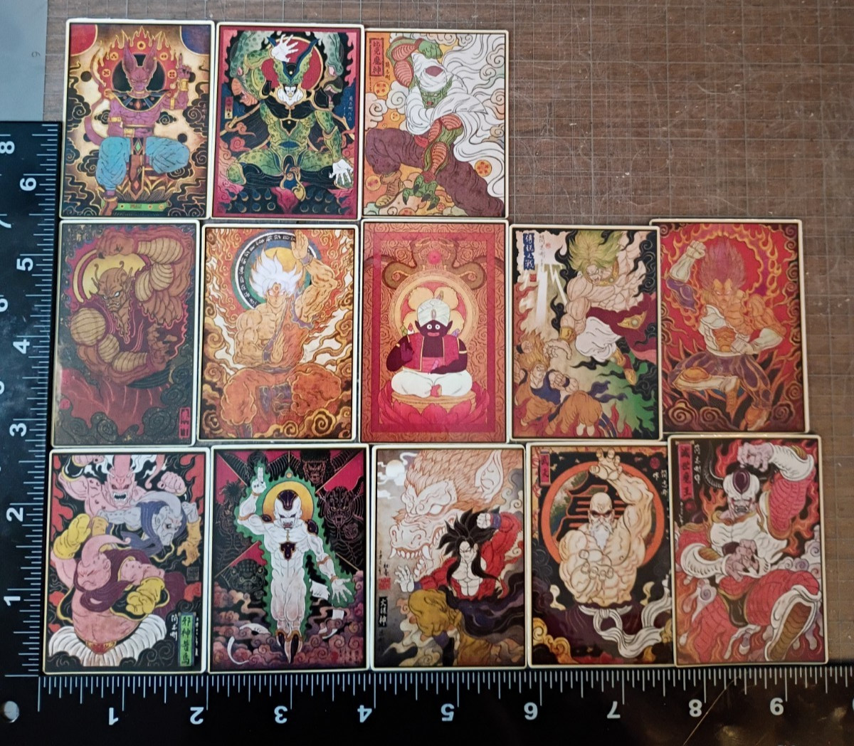 DBZ Japanese Art Portrait Style Vinyl Decal Stickers