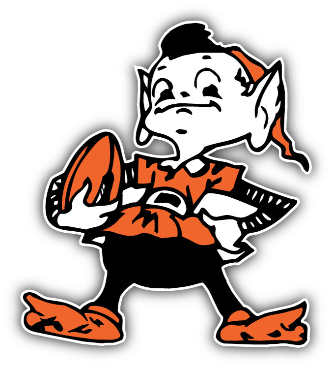 Cleveland Browns NFL Football Sport Logo Car Bumper Sticker Decal "SIZES"