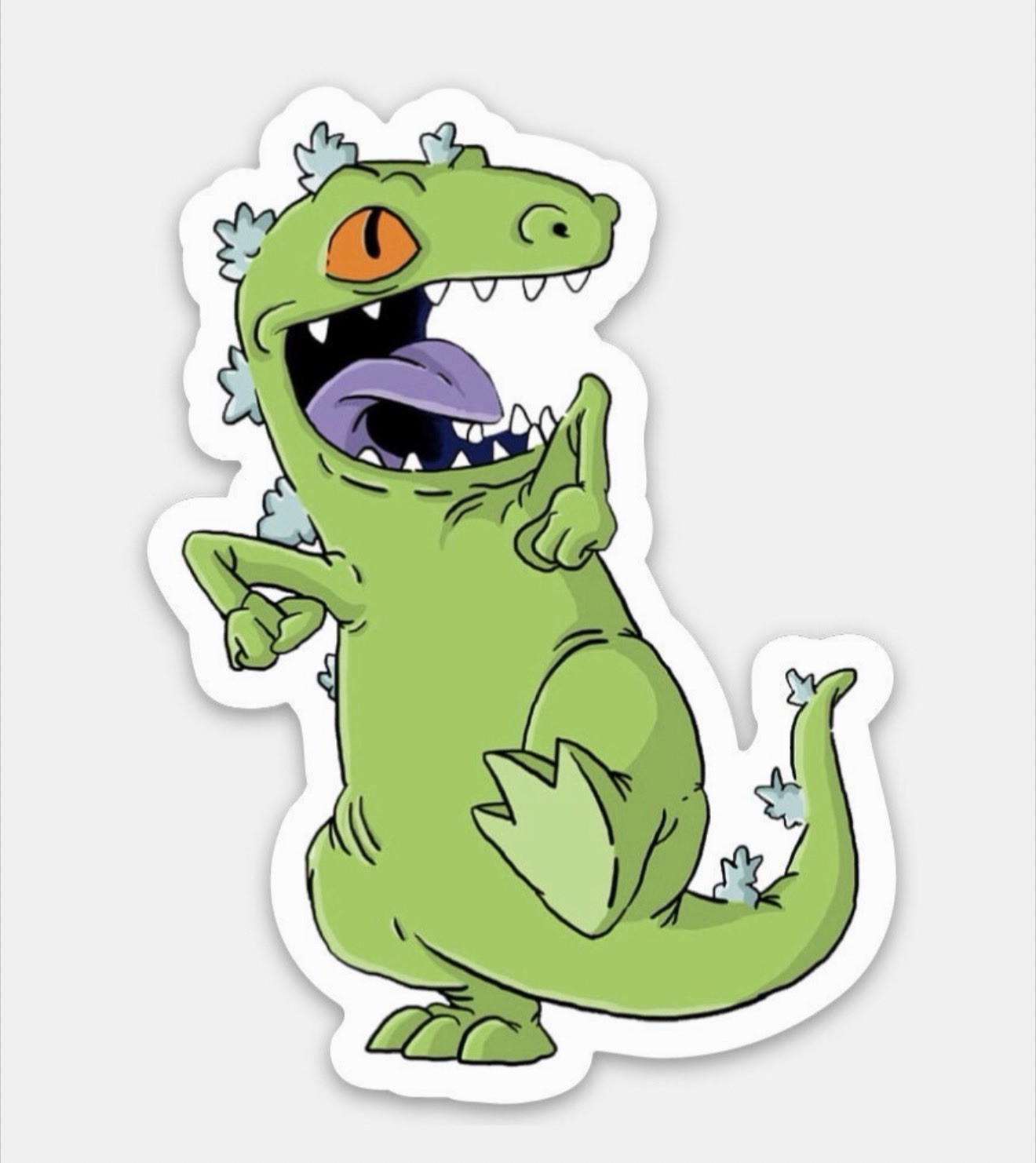 3” Reptar Sticker From Nickelodeon Rugrats 90s Matte Finish Dishwasher Safe