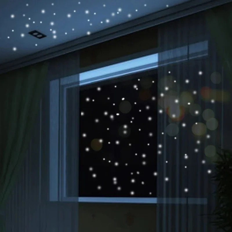 Luminous Glow in Dark Wall Stickers Stars Vinyl Wall Decor Kids Room Set