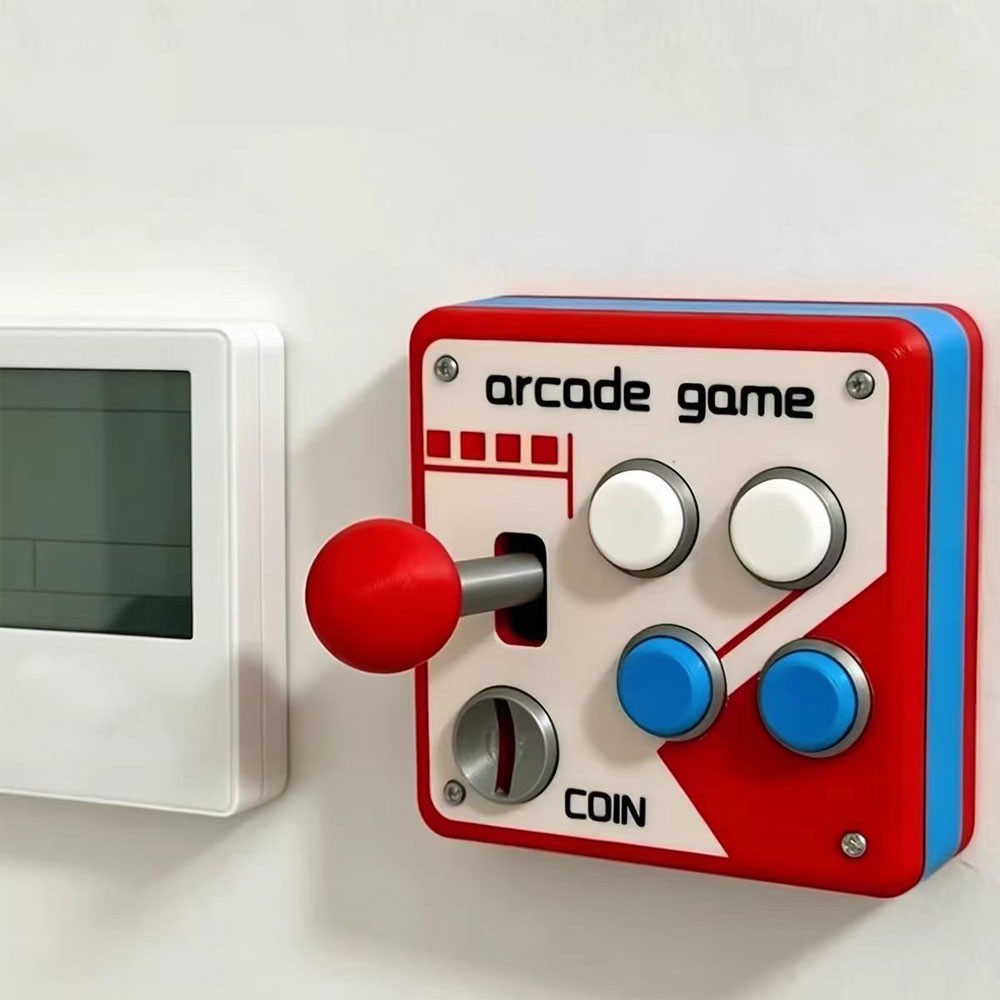 Retro Arcade Switch Panel, Arcade Light Switch Cover, Vintage Game Room Wall US