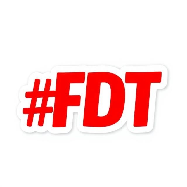 Political Protest Sticker #FDT Activist Freedom Vinyl Decal Window