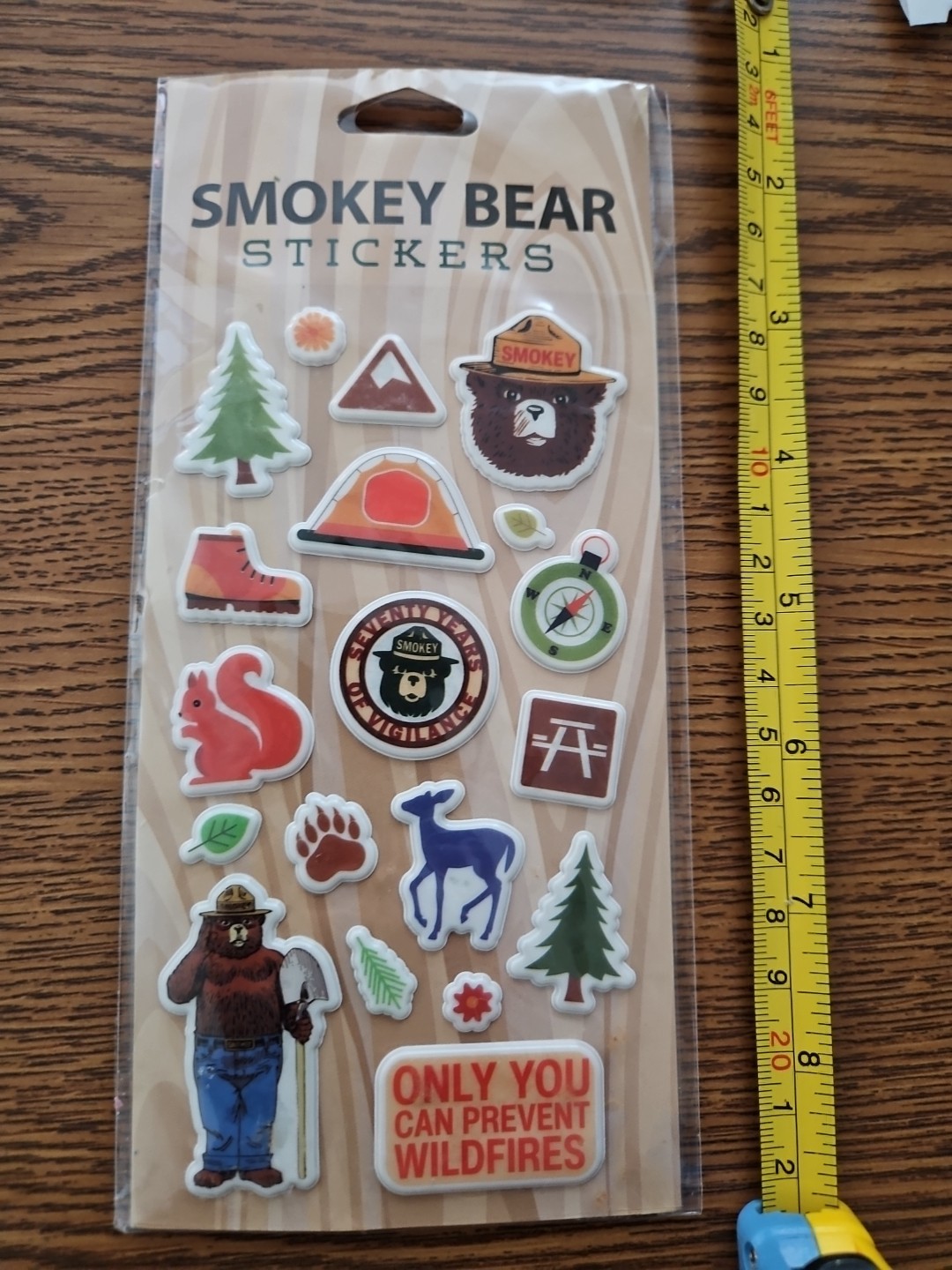 Impact Photo Graphics Smokey Bear Stickers New Puffy