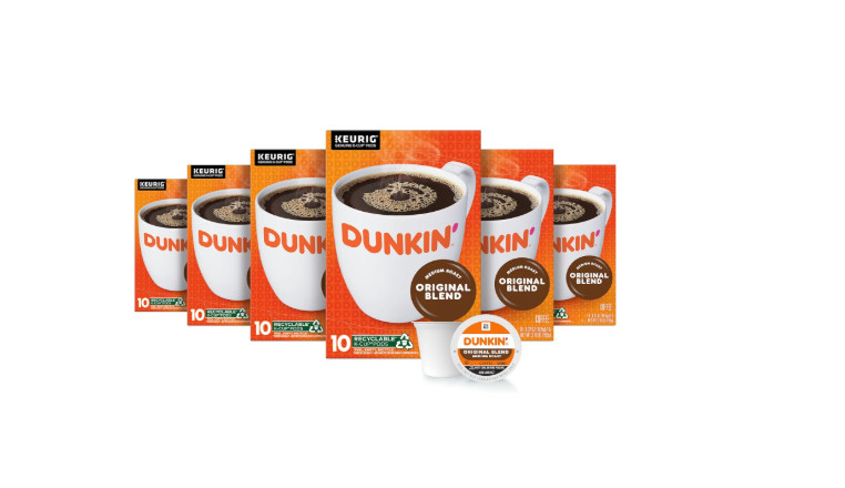 Dunkin' Original Blend Medium Roast Coffee, 60 Keurig K-Cup Pods (PACK OF 6)