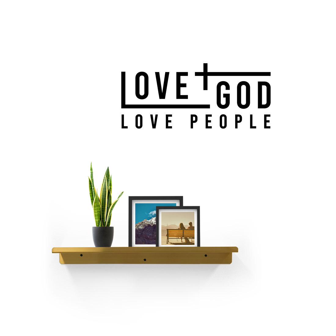 Love God Love People Vinyl Car Window Wall Die Cut Decal Sticker Christian Faith