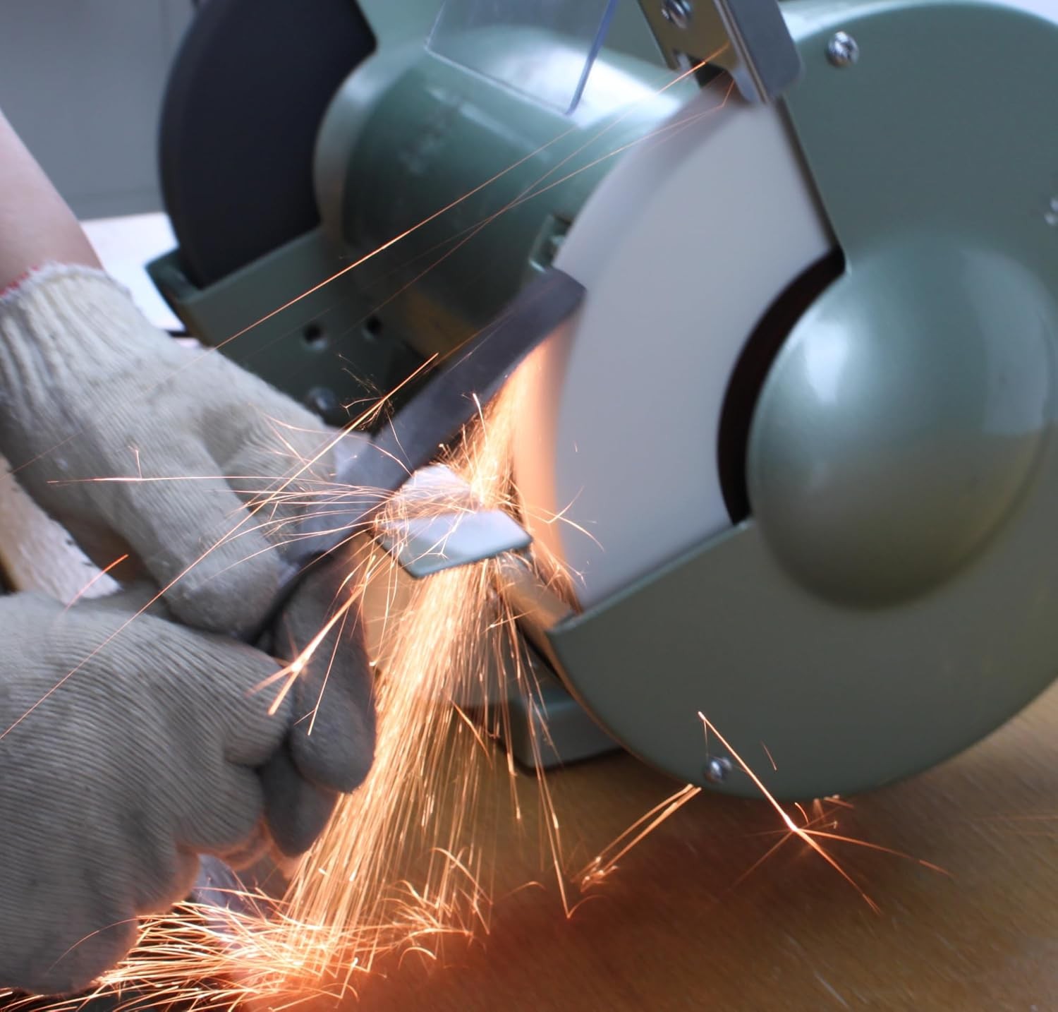 Bench Grinder Wheel 6 Inch, White Aluminum Oxide Abrasive Grinding Wheels. for S
