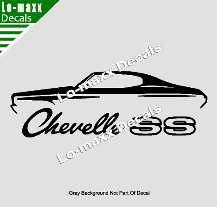 Chevelle SS Vinyl Sticker Muscle Car High Performance Graphic Die Cut Decal
