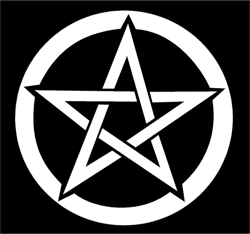 Pentacle Pentagram Decal Vinyl Wiccan Pagan Symbol Sticker