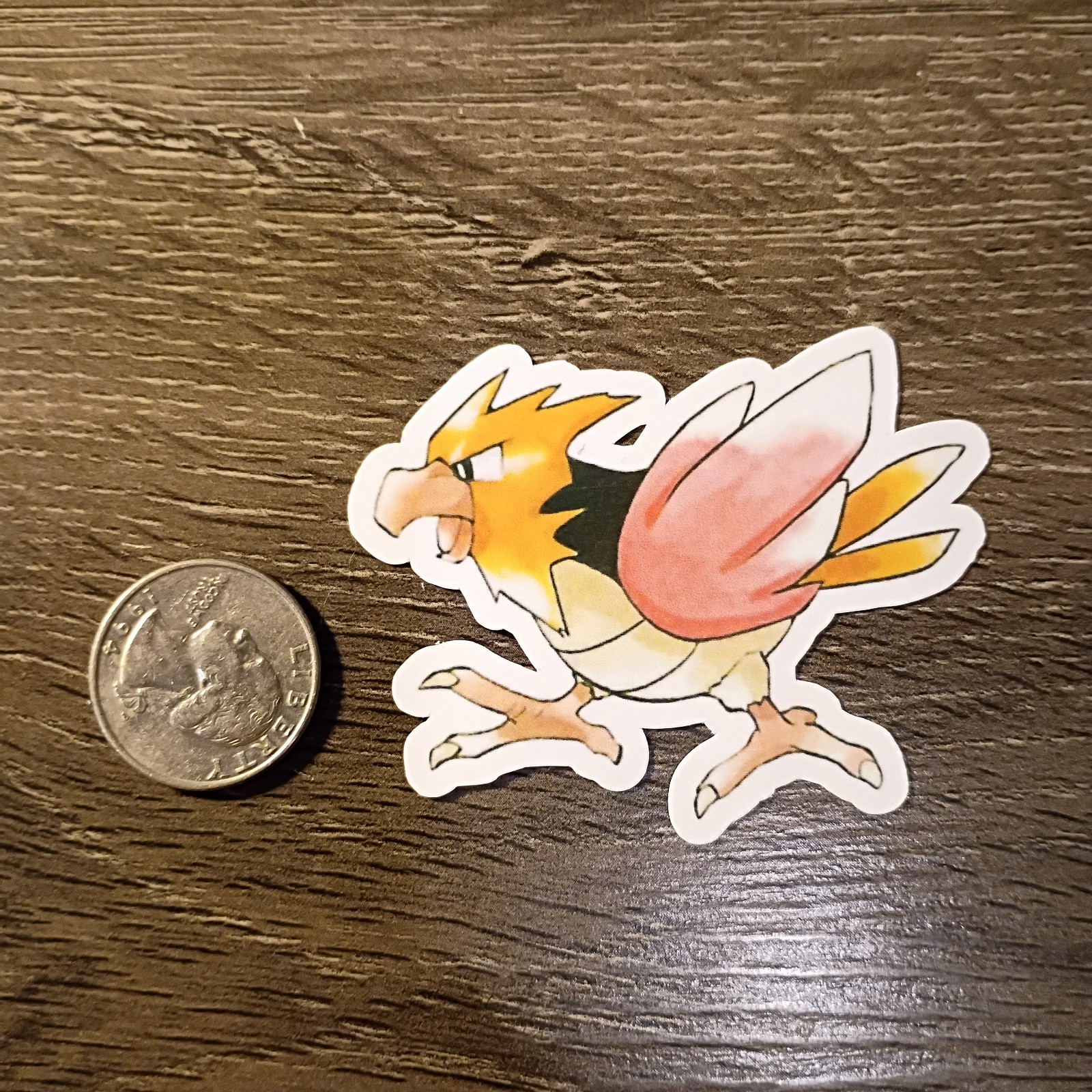 Gen 1 & 3 Spearow Stickers – Lot of 3 – Vinyl, Waterproof, Die-cut – Original