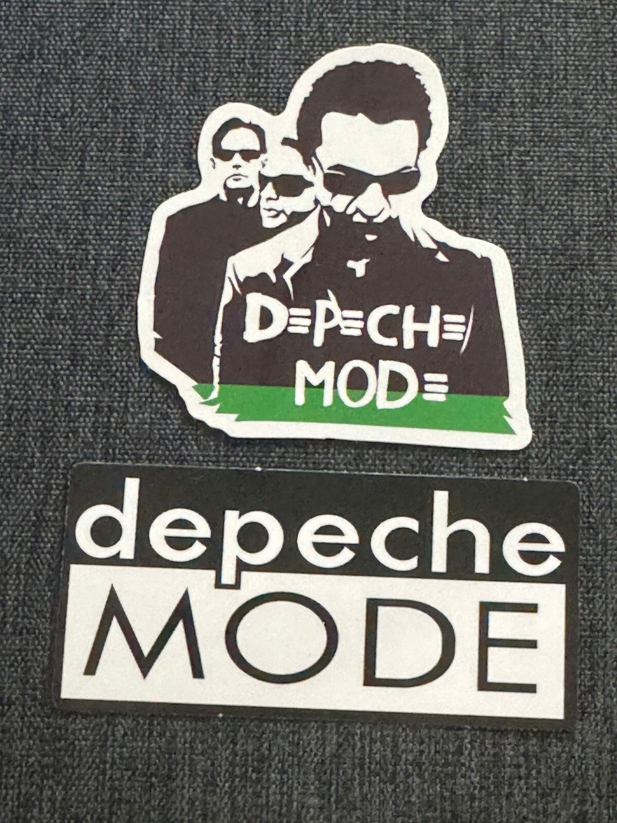 Lot of (2) DEPECHE MODE 1 1/2" to 3" Band STICKERS White Black FAST! FREE!