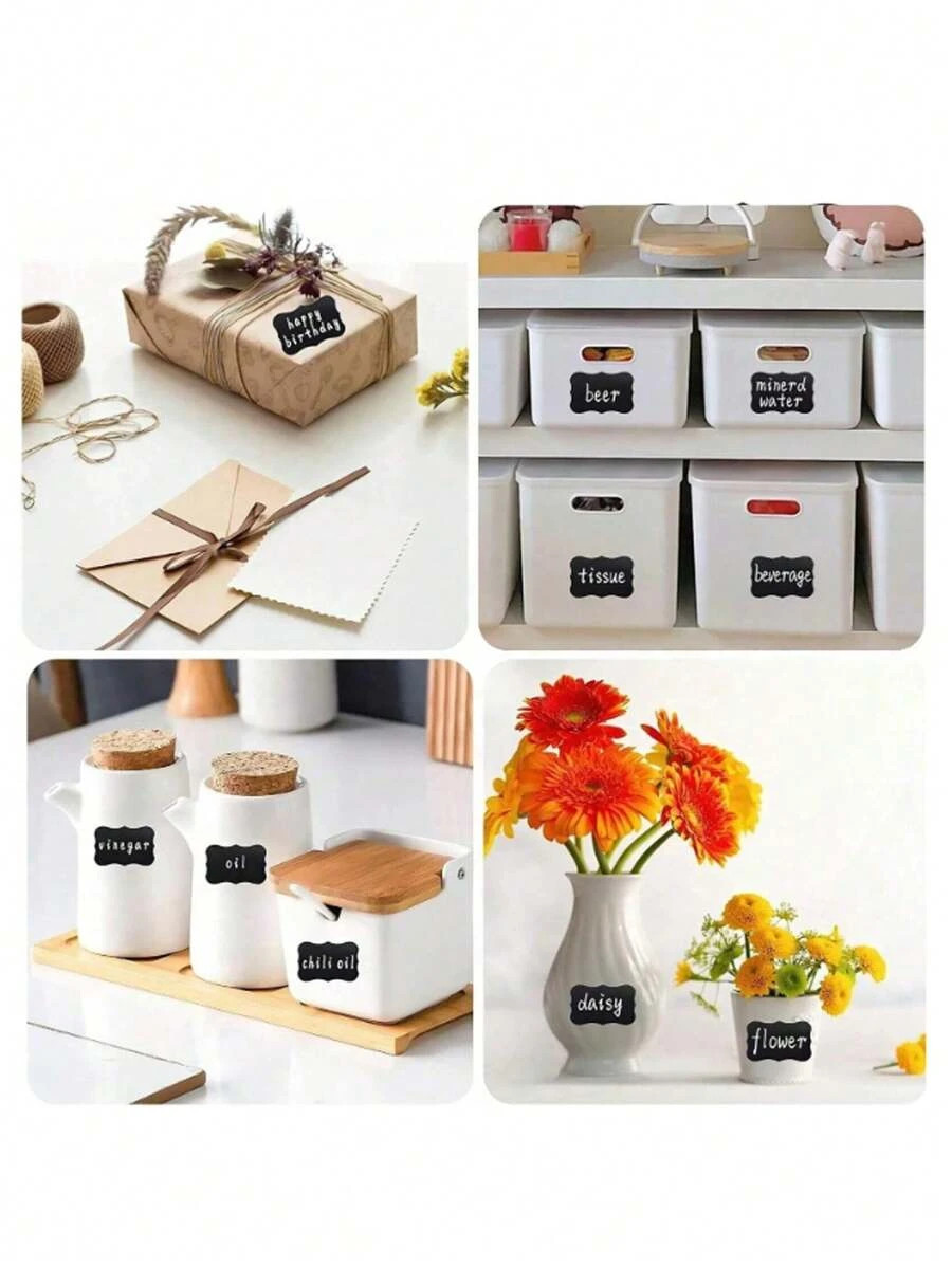 120pcs Chalkboard Label Stickers Waterproof Jar Labels Kitchen