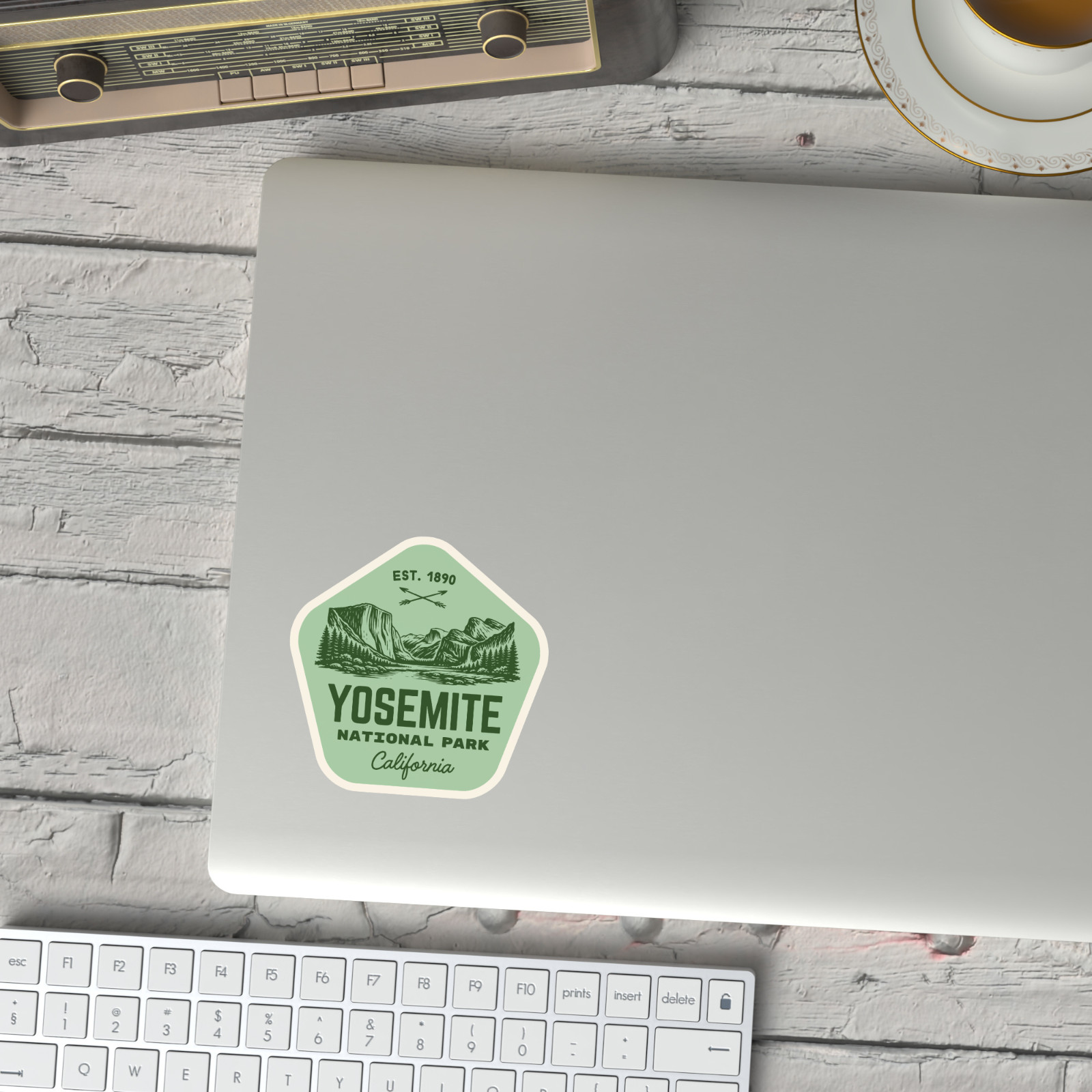 Yosemite National Park Sticker Retro California Travel Vinyl Decal Badge