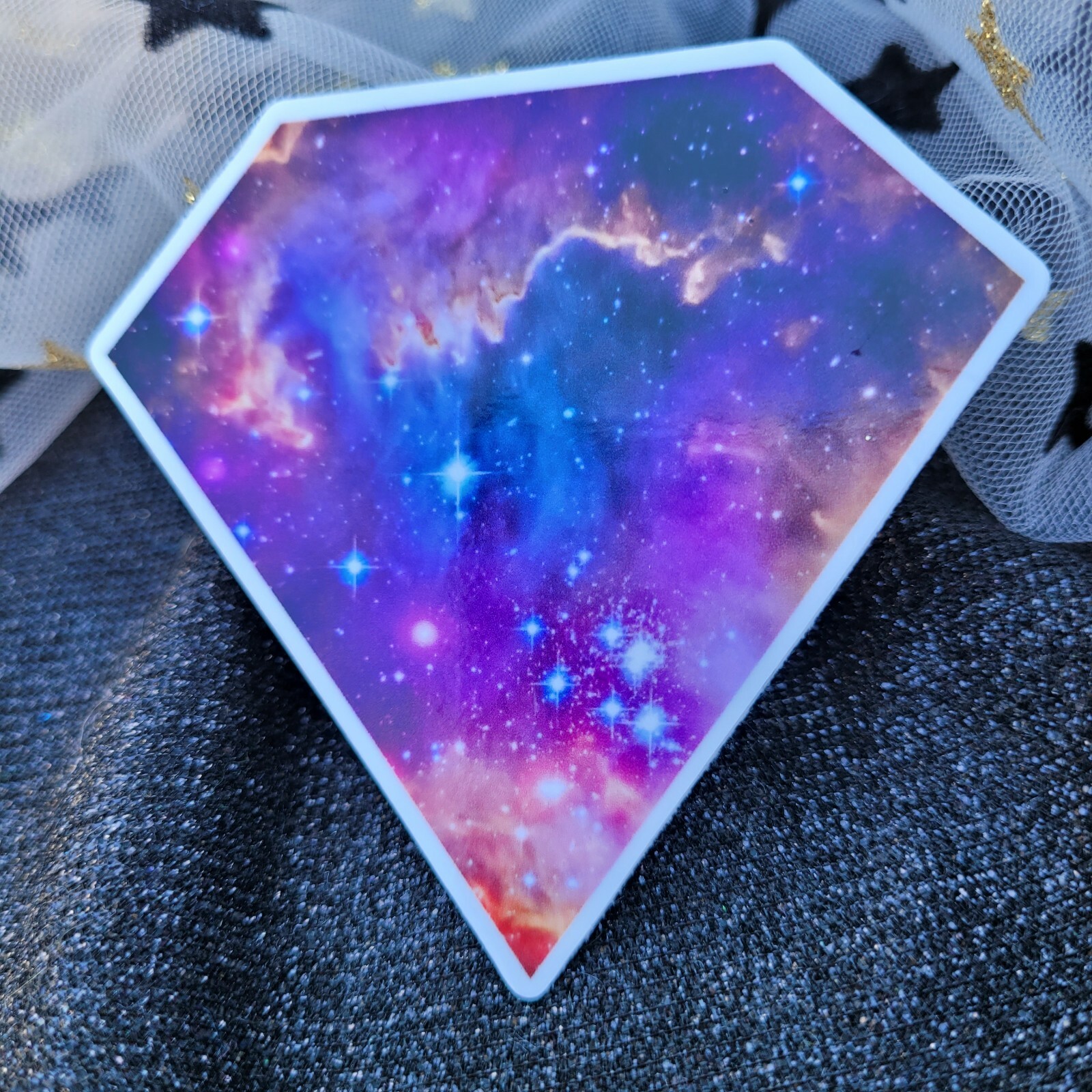 Galaxy Starry Night Sticker Pack Six Stickers Stars Celestial Premium Vinyl