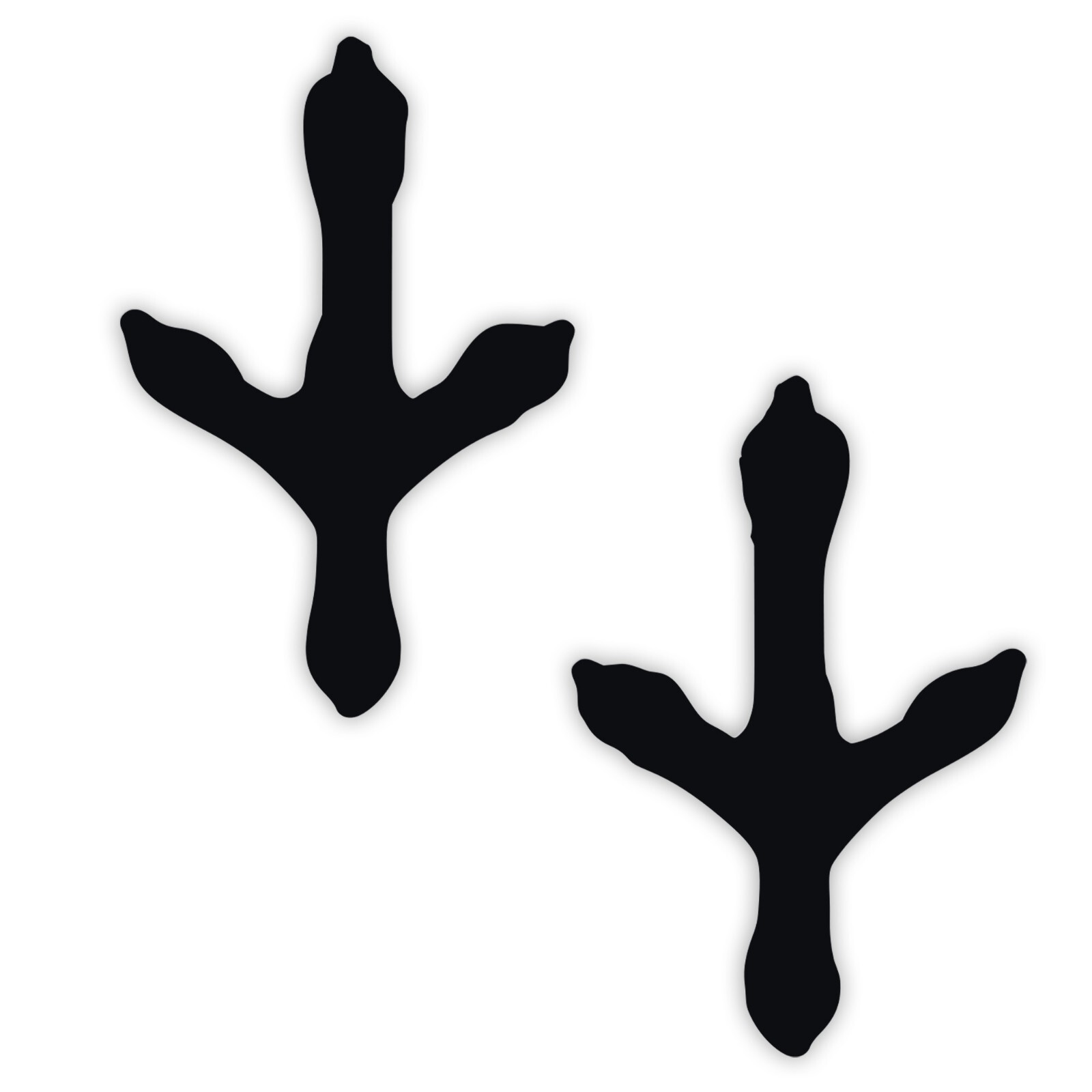 Chicken Feet Vinyl Decal – Farmhouse Footprint Sticker – 20 Colors – Custom Size