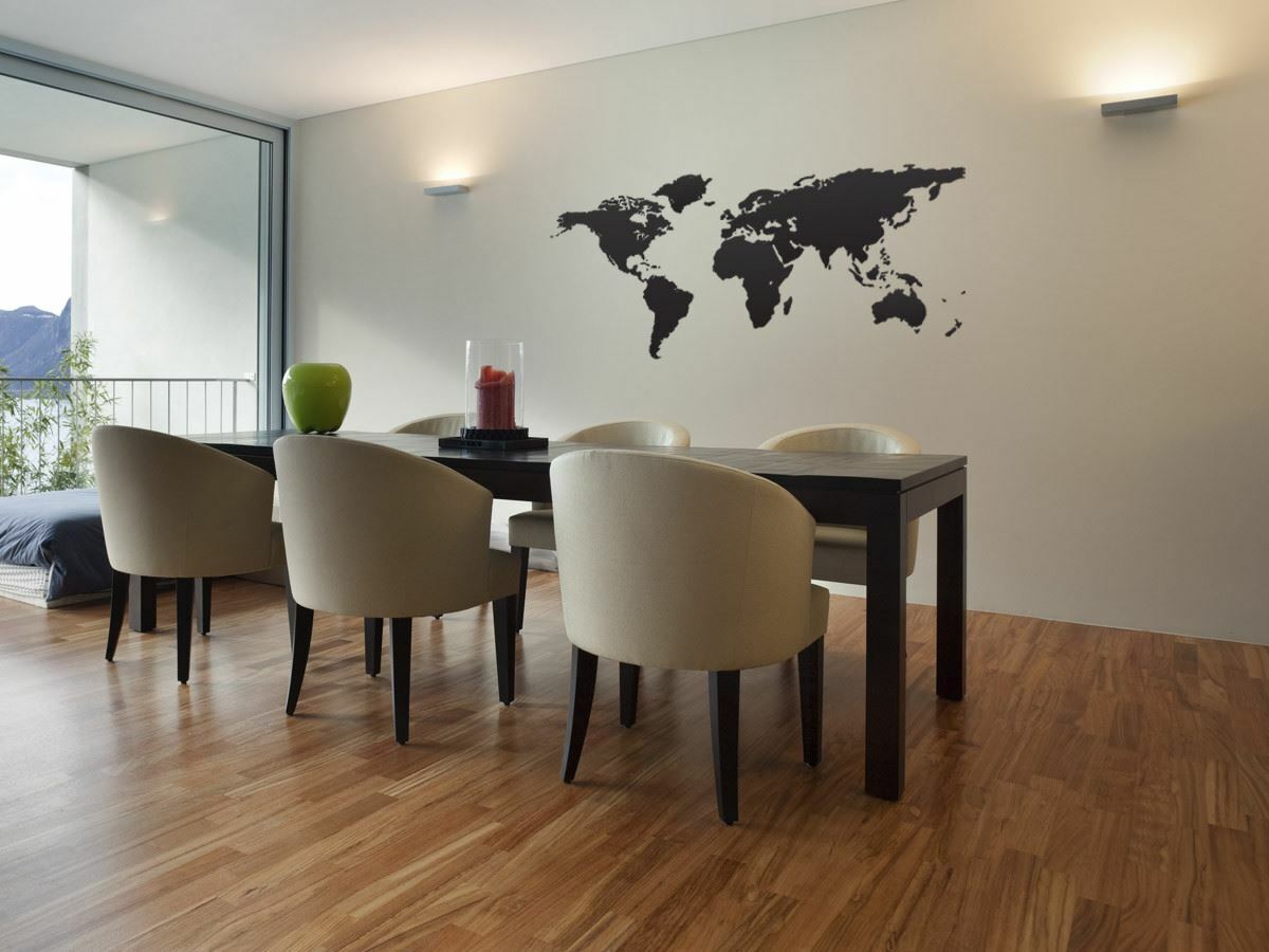 Stickerbrand World Map Vinyl Wall Decal Sticker #131 Multiple Size Map Decal.
