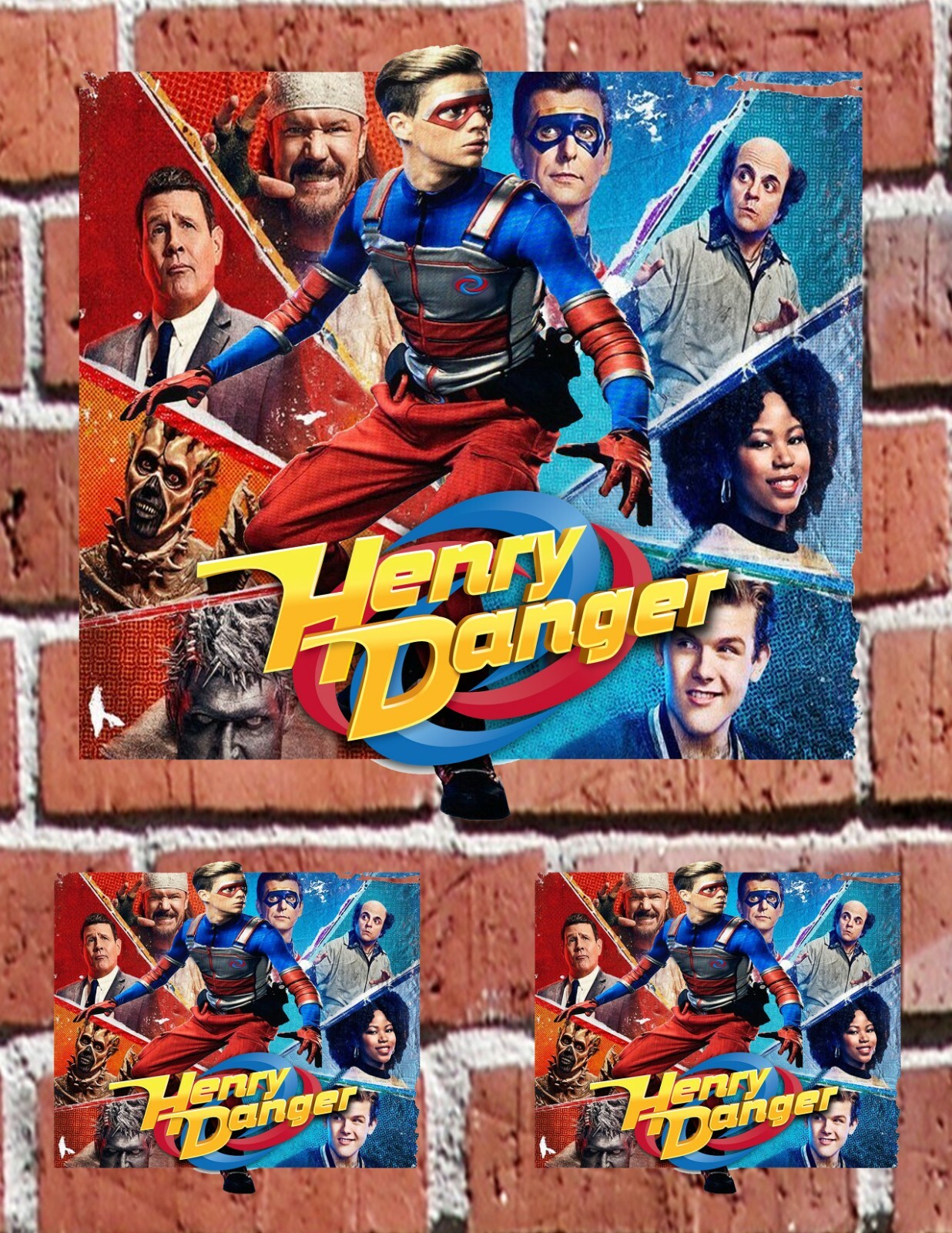 HENRY DANGER GOOD VS. EVIL – 7" and 3" DECAL STICKERS for HOME, SCHOOL, AUTO