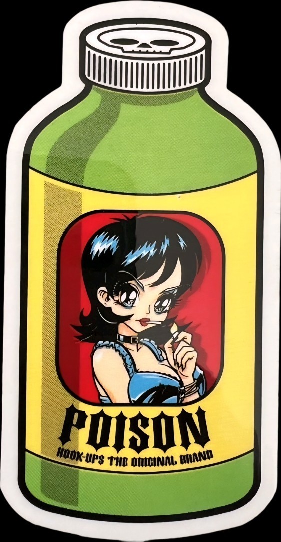 Hookups Die Cut Stickers 3" Vertical Gloss Skateboard Water Bottle Laptop Etc
