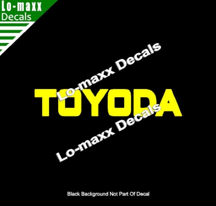 TOYODA Premium Custom Graphics Die-Cut Vinyl Decal for High-Octane Style